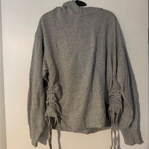 Aerie Gray Ruched Sweater